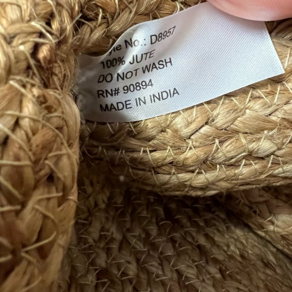 Anthropologie Tan Woven Tote Bag - Picture 6 of 6